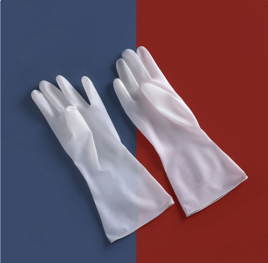 Dishwashing gloves for women, durable household kitchen, thickened latex cleaning wonder, rubber leather waterproof for household laundry Item Picture