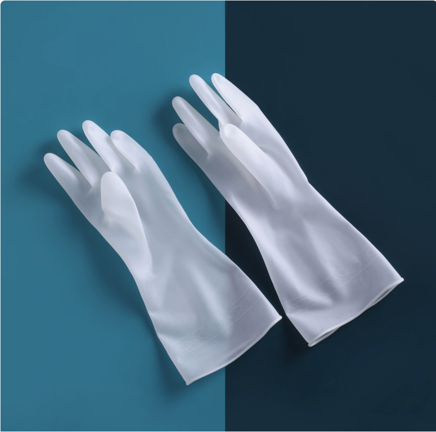 Dishwashing gloves for women, durable household kitchen, thickened latex cleaning wonder, rubber leather waterproof for household laundry