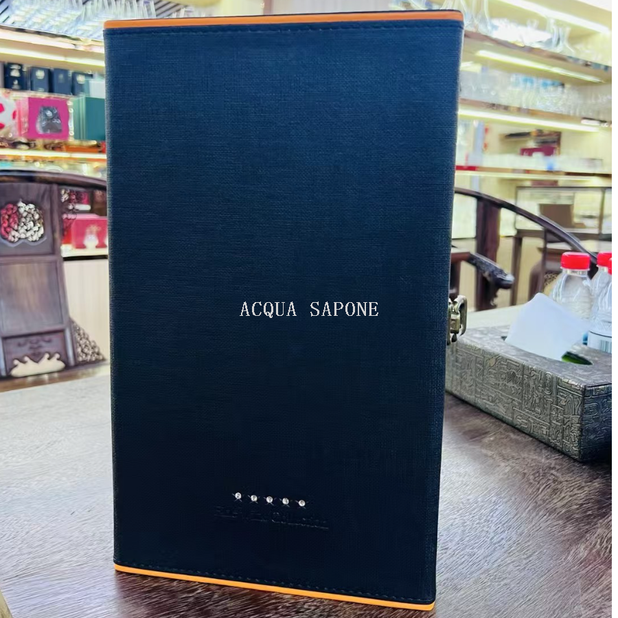 Free shipping! Factory direct supply: Double diamond leather box, single tool, high-end and elegant gift box, wine gift box Specification image