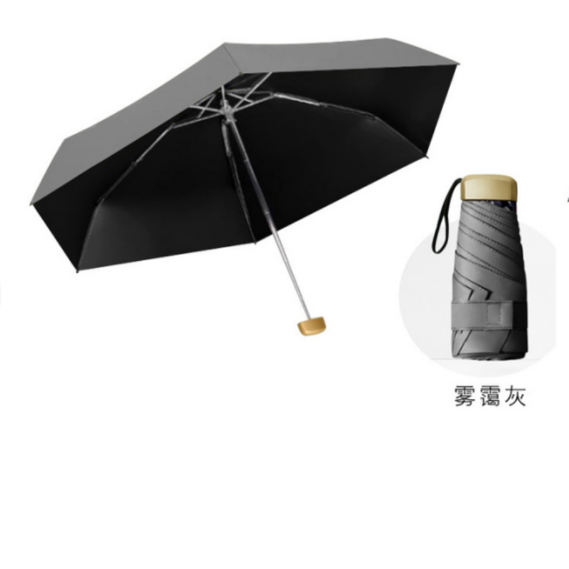 恒盾巴掌大小迷你五折口袋伞 UPF50 + 防紫外线晴雨两用 超轻便携防晒伞可放小包 高颜值多色胶囊伞 工厂支持批发定制详情10