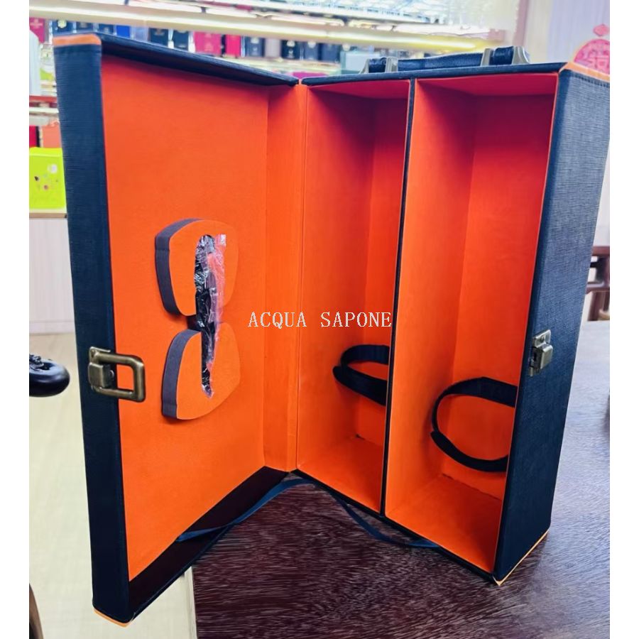 Free shipping! Factory direct supply: Double diamond leather box, single tool, high-end and elegant gift box, wine gift box Application Scenario