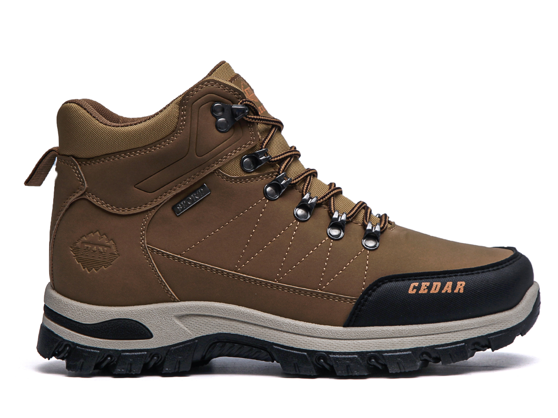The black warm men's boots are thickened, anti-slip and fleece Application Scenario