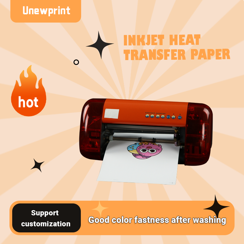 Cotton T-shirt, A4 dark inkjet heat transfer paper Application Scenario