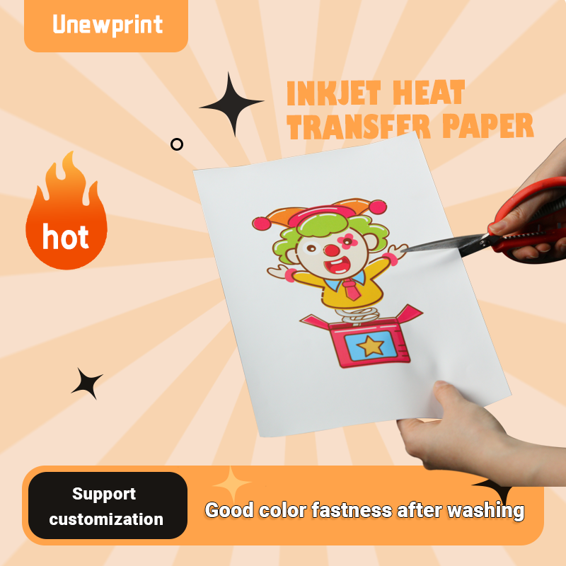 Cotton T-shirt, A4 dark inkjet heat transfer paper Item Picture
