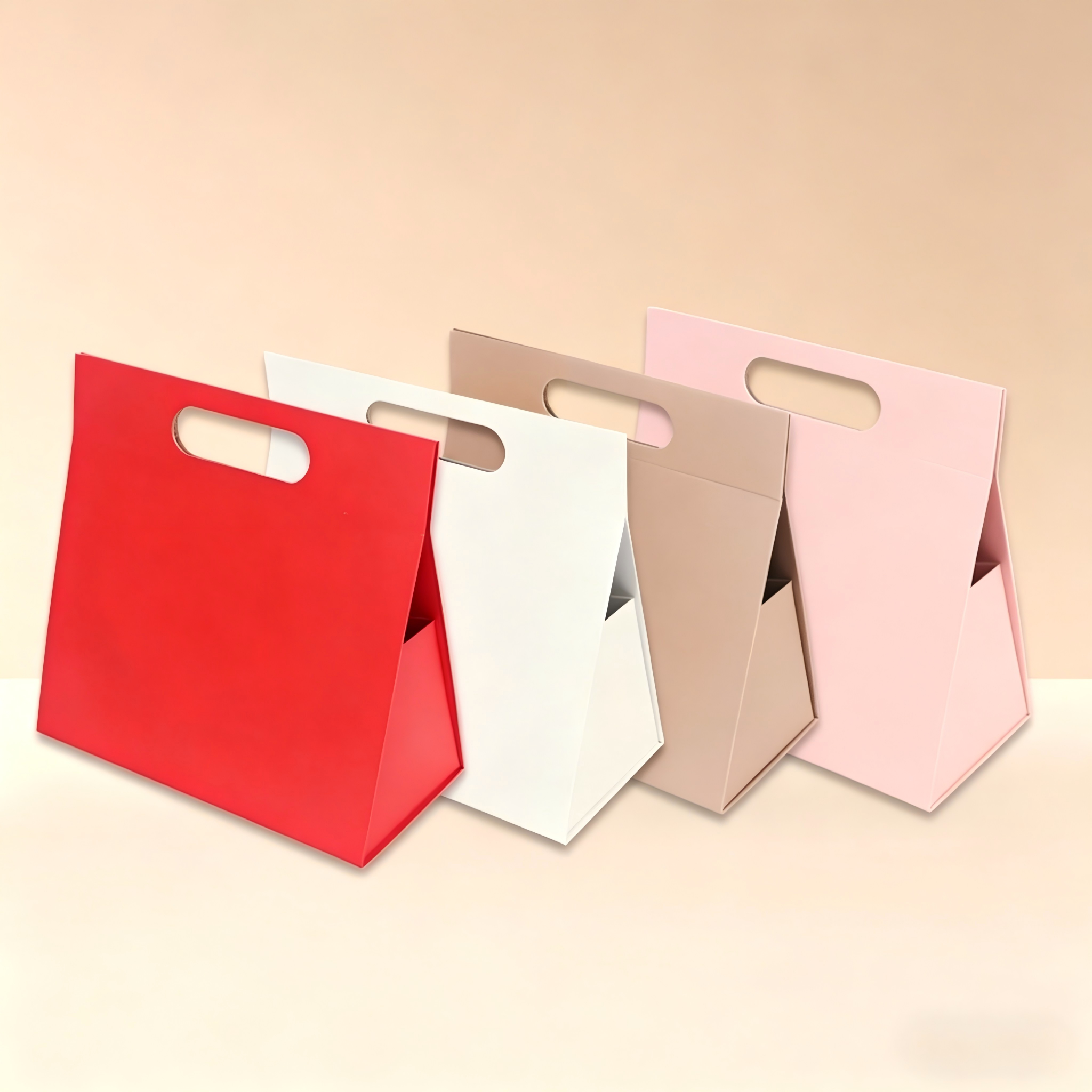 Z363# One-piece folding portable box available in multiple colors, space-saving, no assembly required gift box, festival gift packaging gift box