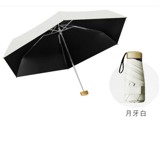 恒盾巴掌大小迷你五折口袋伞 UPF50 + 防紫外线晴雨两用 超轻便携防晒伞可放小包 高颜值多色胶囊伞 工厂支持批发定制详情9