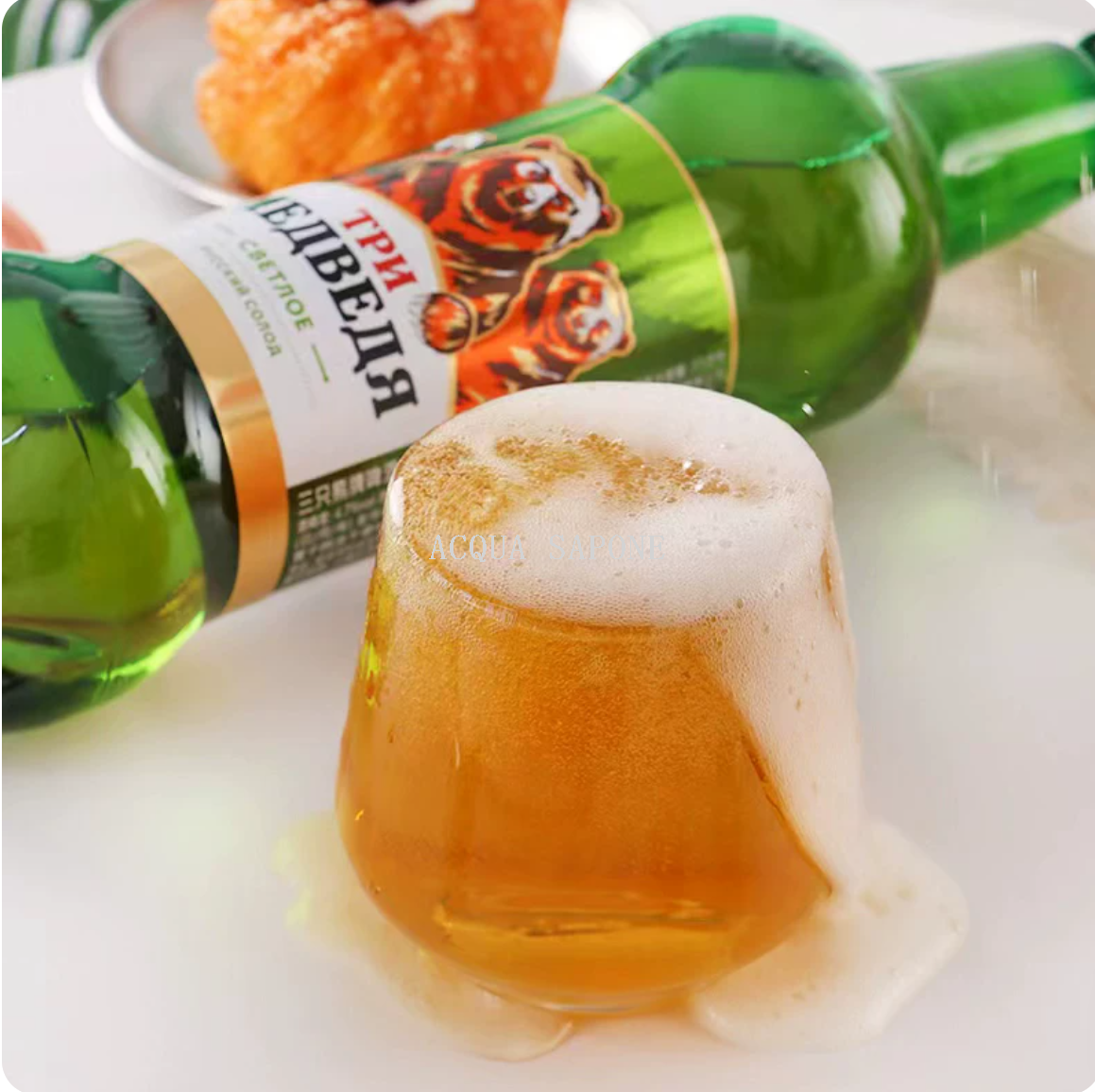 Free shipping! Russian imported original brew Three Bears Light and Refreshing Beer 1.2L, pure malt aroma, refreshing and de-greasiness Specification image