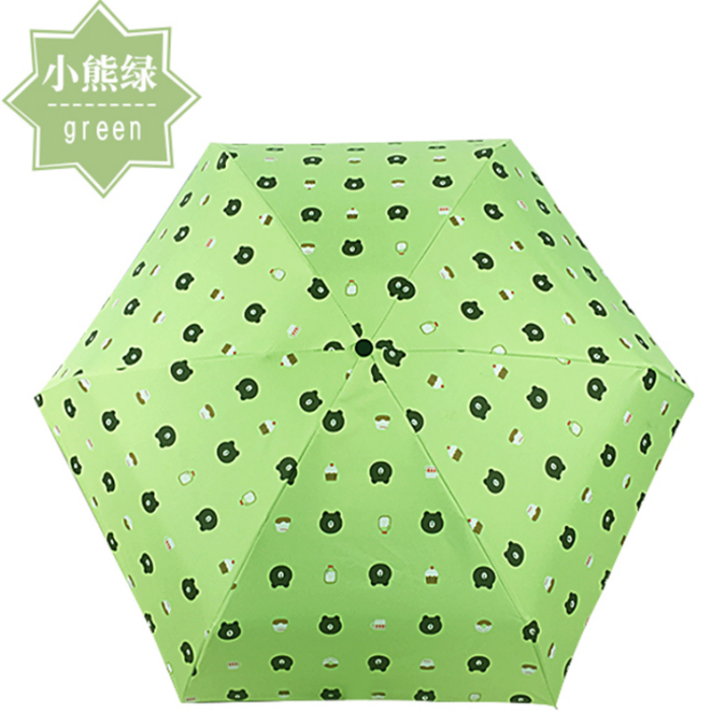 Hengdun Artistic and retro Gardenia flower printed mini 50% discount umbrella, UV protection black rubber all-weather umbrella, ultra-light portable commuting pocket umbrella, girls' commuting sun protection umbrella, wholesale and custom logo supported Specification image