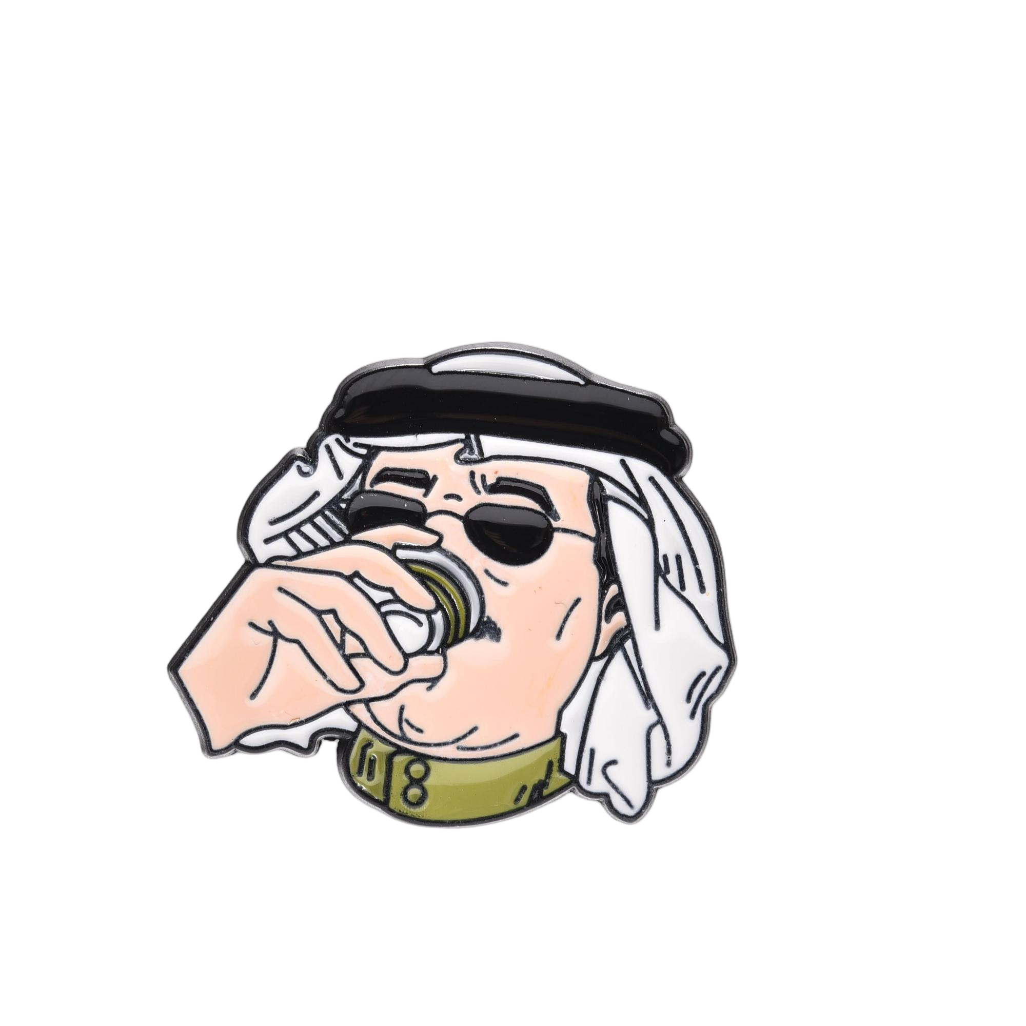 mobile sticker: A cartoon and funny Middle Eastern character bestseller. Customizable details Picture