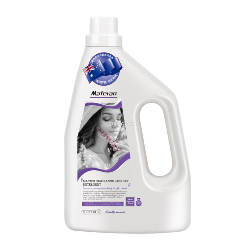 Free shipping to Thailand 1 Meifuran Lavender Color-protecting Laundry Detergent 2L. Multiple cleansing, gentle formula, no harm to hands