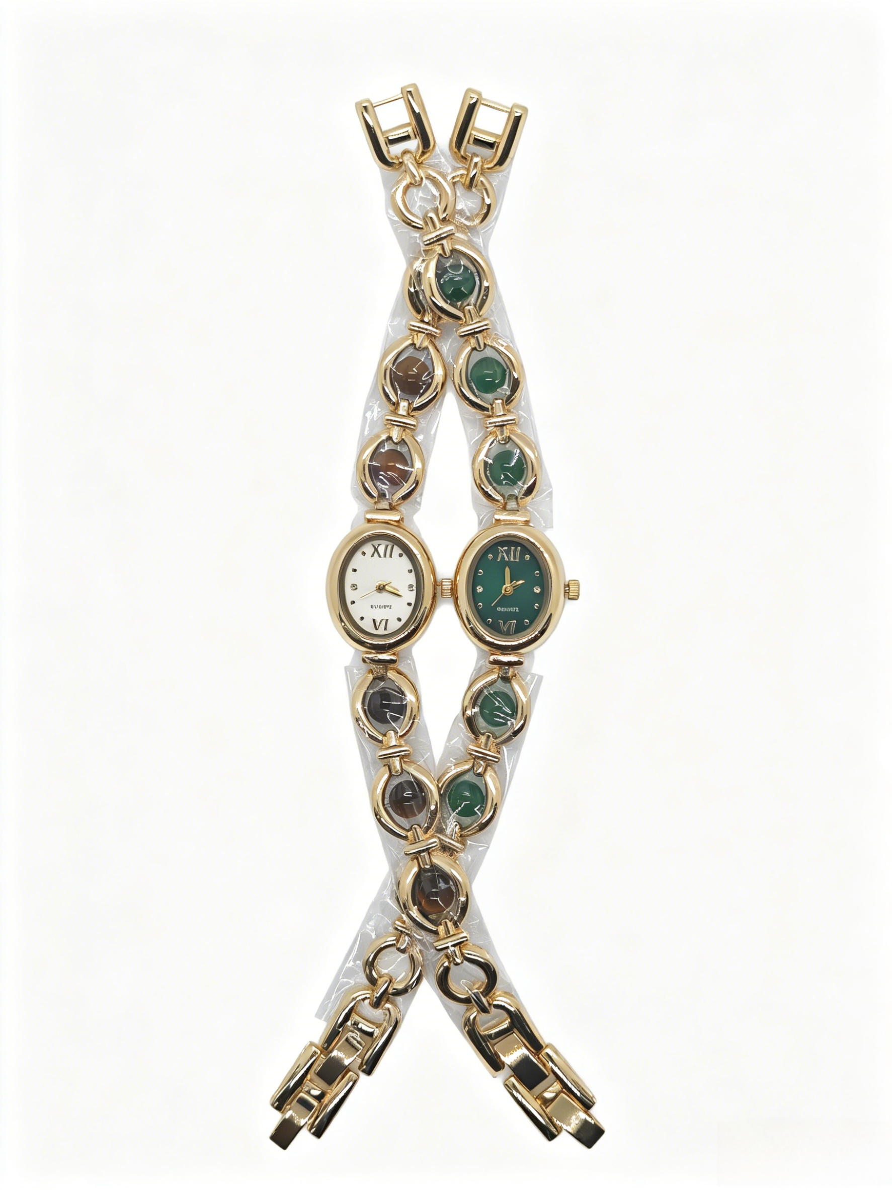 Zinc alloy green, black, gold, silver and quartz watches from watch manufacturers are fashionable, trendy and classic designs for couple clothing accessories full figure