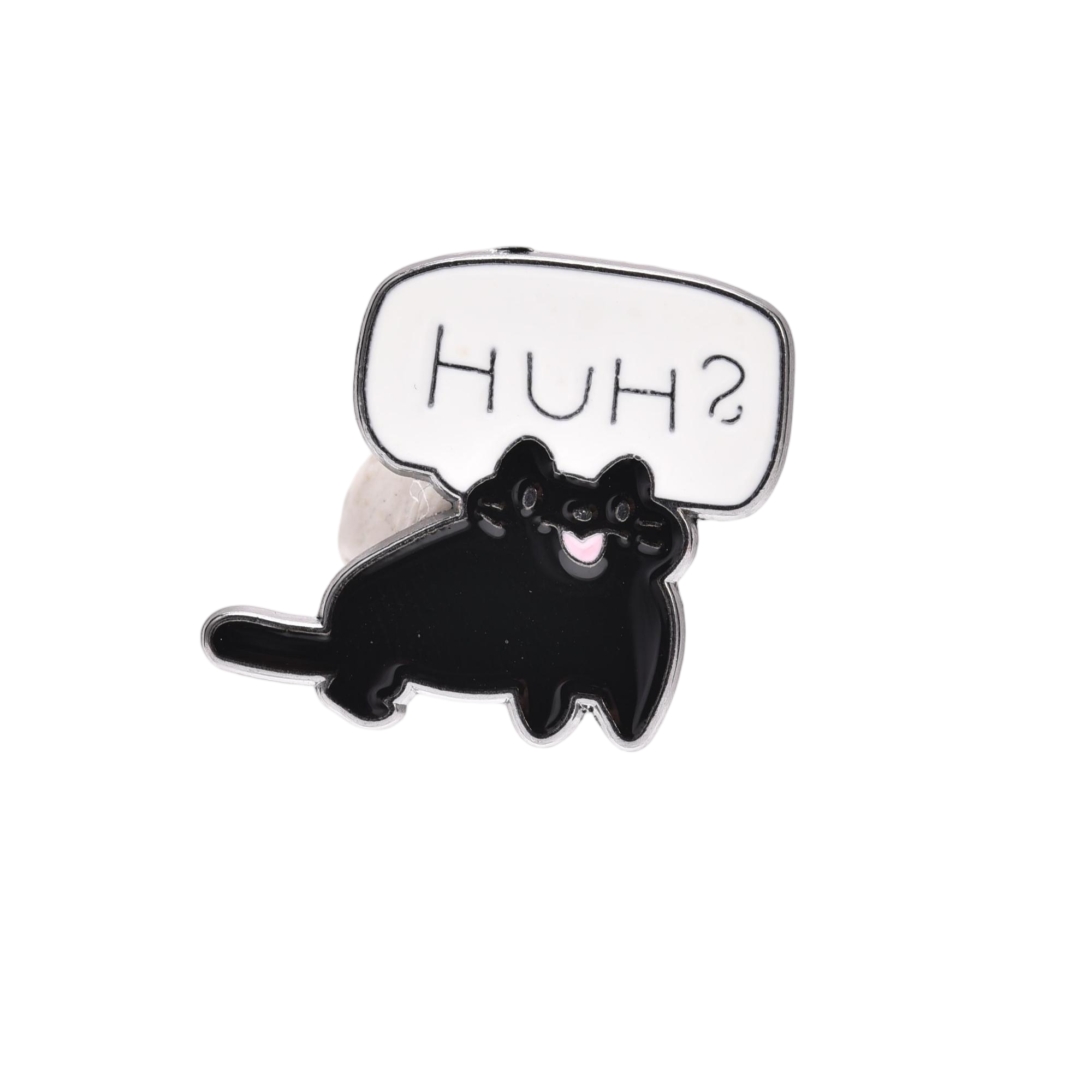 mobile sticker: A cute and trendy black cat phone sticker that can be customized full figure