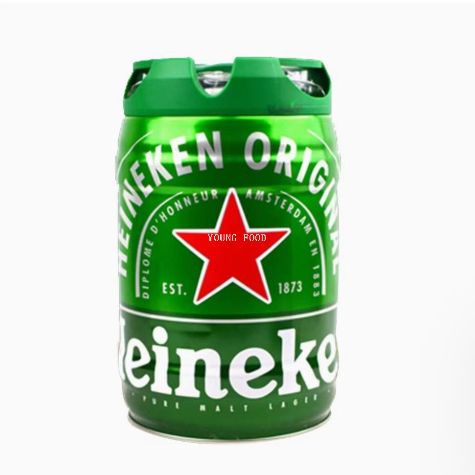 Free shipping! Dutch original imported Heineken Iron King Beer 5L Rich and smooth classic Lager yellow beer