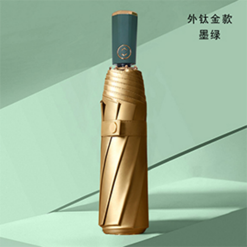 Hengdun Titanium Gold Sun Protection fully automatic umbrella, one-click opening and closing UV protection sunshade, ten-bone reinforced windproof folding umbrella, double-coated inside and outside portable all-weather umbrella, high-end commuting sun umbrella available for wholesale pic 6