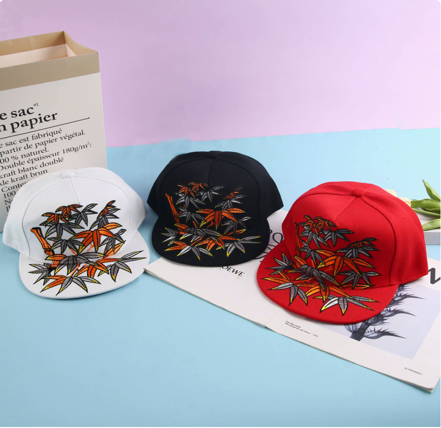 Trendy American flag embroidered hats for foreign trade, sun protection and shade, eagle patchwork hats, hip-hop men's and women's street dance skateboarding flat-brimmed hats Application Scenario