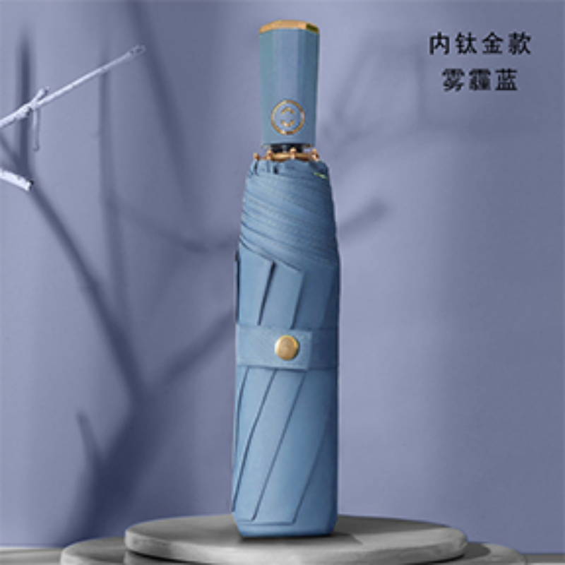 Hengdun Titanium Gold Sun Protection fully automatic umbrella, one-click opening and closing UV protection sunshade, ten-bone reinforced windproof folding umbrella, double-coated inside and outside portable all-weather umbrella, high-end commuting sun umbrella available for wholesale pic 7