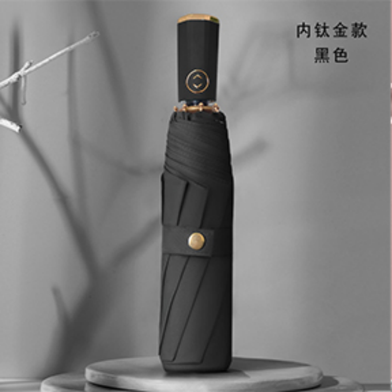 Hengdun Titanium Gold Sun Protection fully automatic umbrella, one-click opening and closing UV protection sunshade, ten-bone reinforced windproof folding umbrella, double-coated inside and outside portable all-weather umbrella, high-end commuting sun umbrella available for wholesale pic 9
