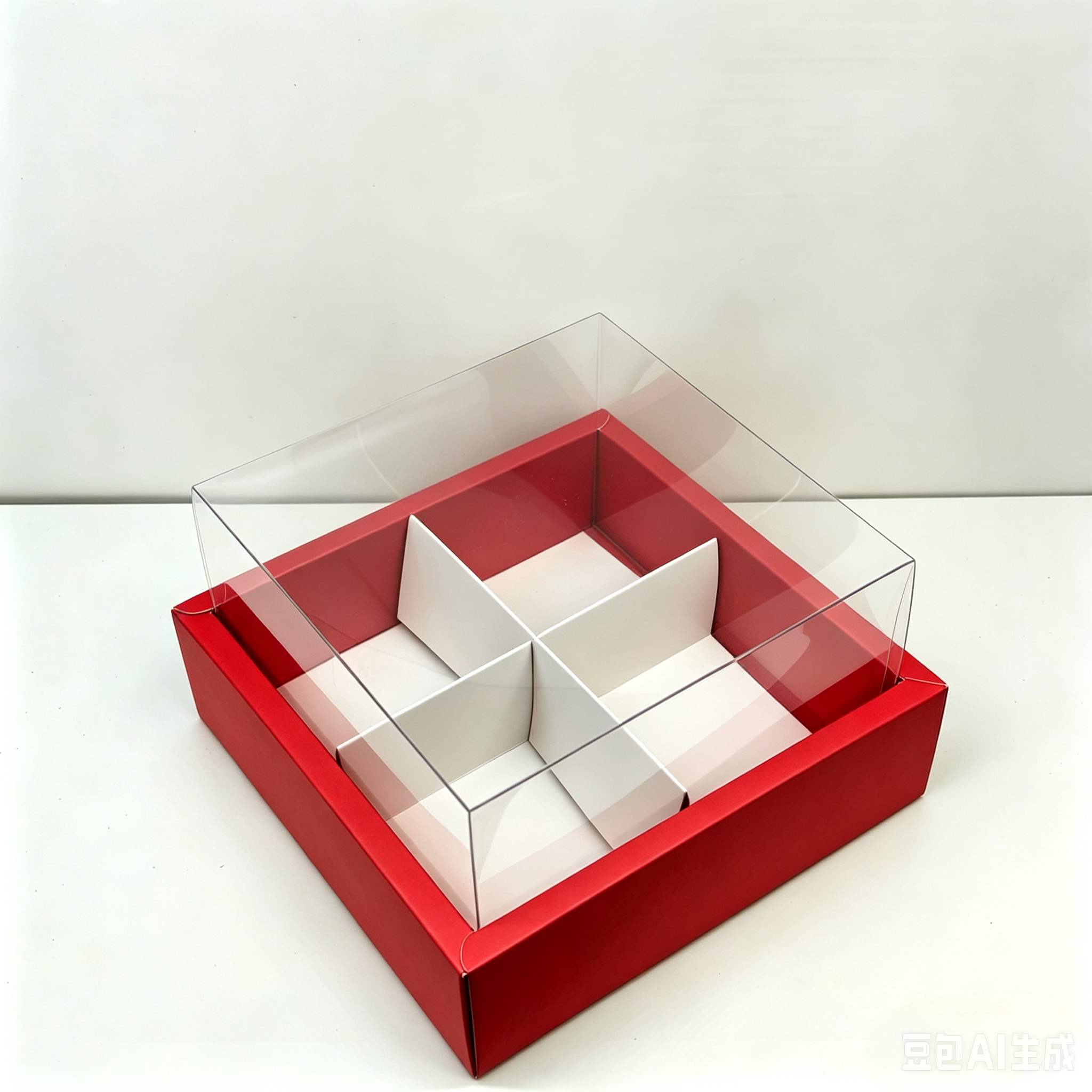High-end custom foldable PVC top and bottom cover, window cake box, gift box, excellent choice for giving gifts, product packaging box, souvenir gift, cake box, 12-compartment product packaging box Item Picture