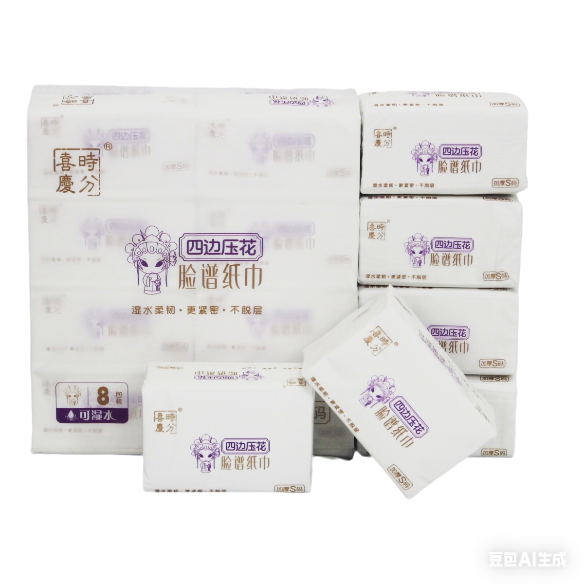 Five-layer thickened tissues that won't break when wet, are flexible and won't flake off. We offer full boxes of facial tissues for wholesale and factory direct sales Item Picture