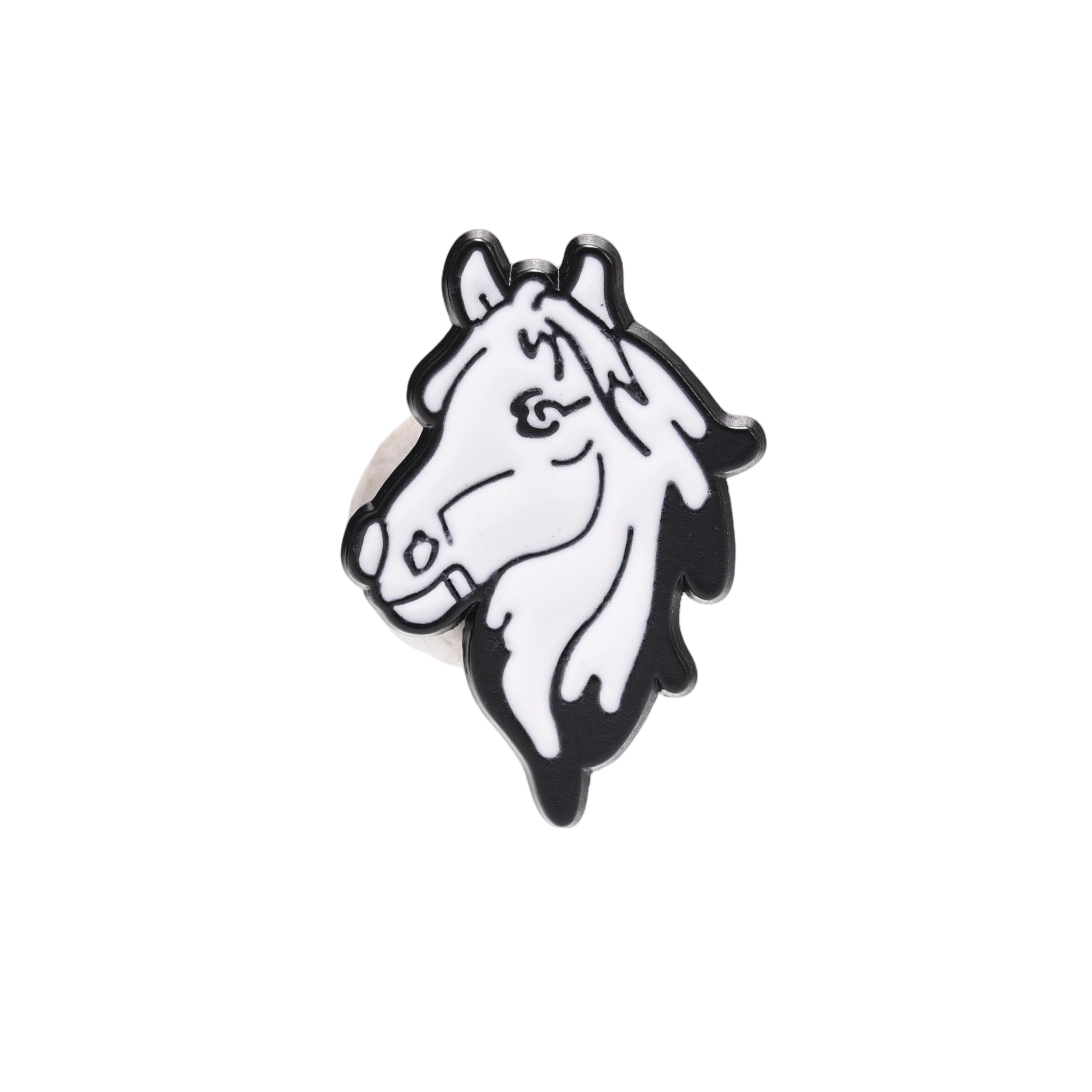  mobile sticker黑白 马头造型（大款）热卖款手机贴高级可定制