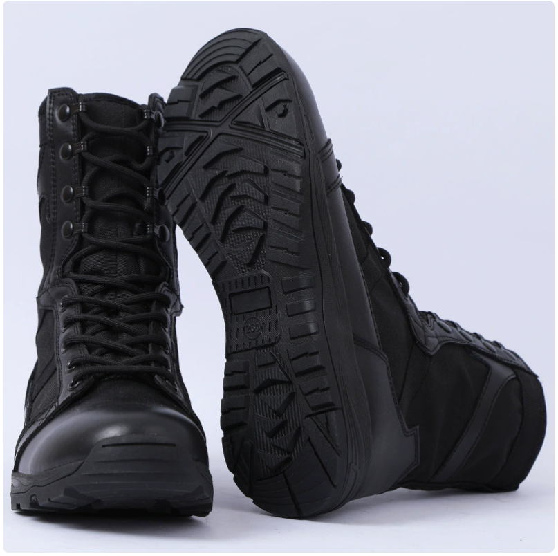 Summer outdoor genuine leather waterproof and wear-resistant tactical boots, Flying Fish ultra-light combat boots, breathable women's combat training boots, men's high-top breathable boots Application Scenario