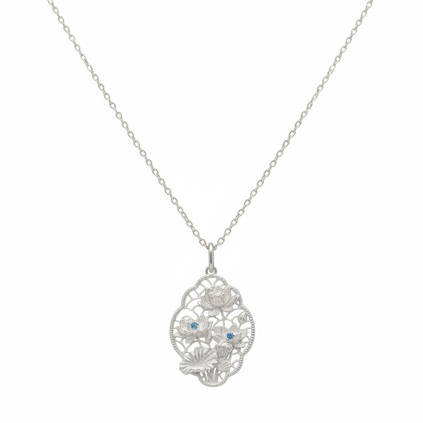 APOTIE, a niche original design s925 all-silver silver necklace in Dutch language, is a new Chinese-style silver jewelry necklace from the original manufacturer. We offer gifts (for wholesale, please contact customer service). Item Picture