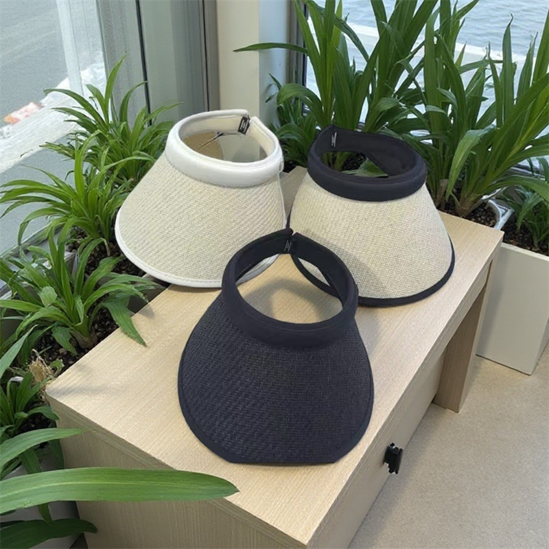 Straw woven hollow top straw hat, lace hollow top sun hat, summer outdoor casual cycling hat, sun protection hat, travel and seaside vacation, baseball cap, sun hat Specification image