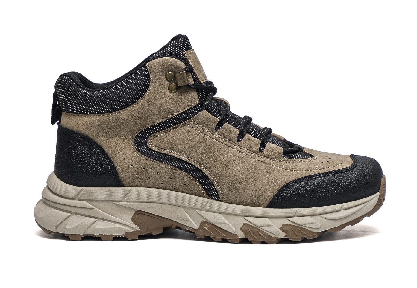 Hiking boots, rock climbing equipment, outdoor anti-slip and wear-resistant high-top hiking shoes full figure