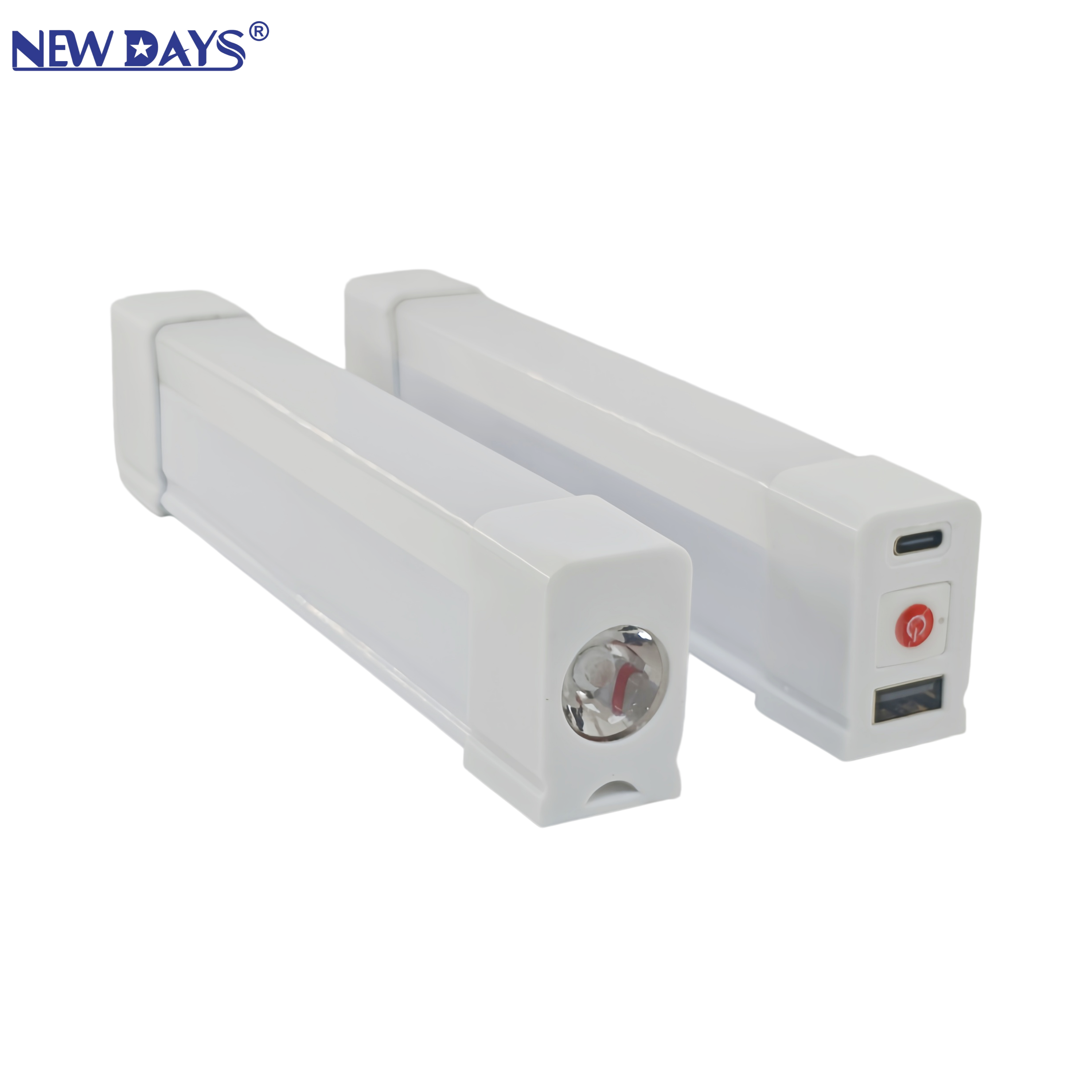 NEWDAYS marca transfronteriza nuevo tubo de led de larga duración, al aire libre portátil highlight light, luz de camping recargable multifuncional con luz de mano LED tube