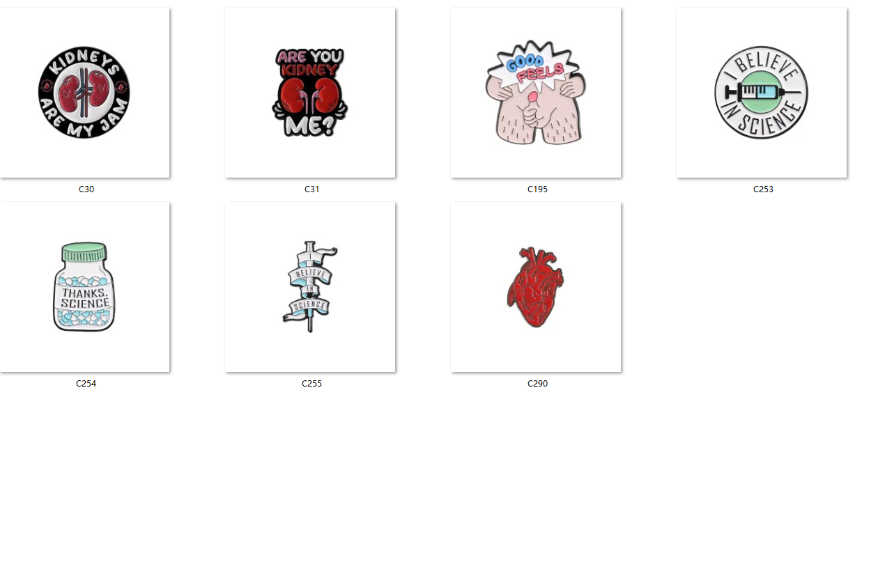 badge Cute and funny cartoon medical multi-style best-selling brooches, multiple customizable styles full figure
