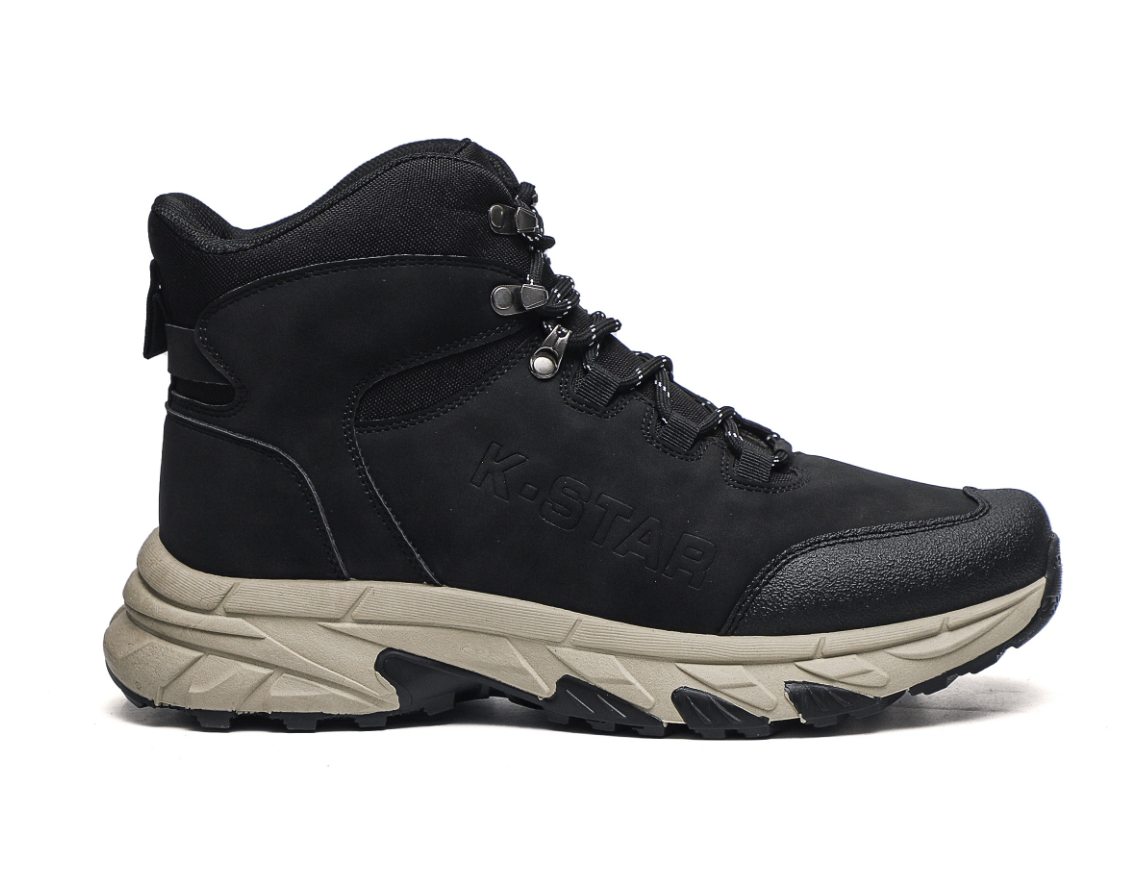K-STAR black hiking boots, men's hiking shoes, outdoor rain boots, summer hiking shoes Specification drawing