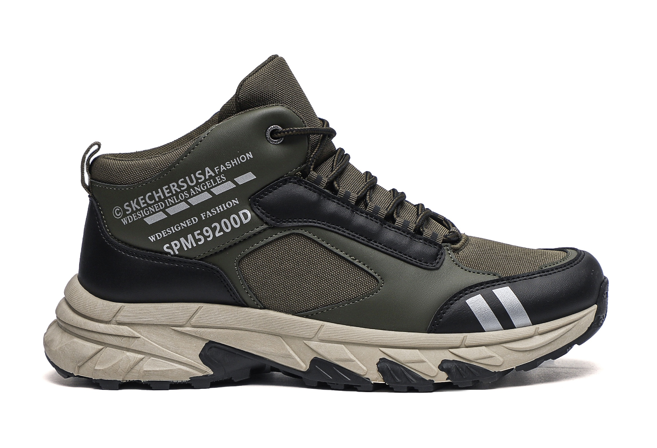 Outdoor hiking and mountaineering shoes, anti-slip and breathable rain boots for men Specification drawing