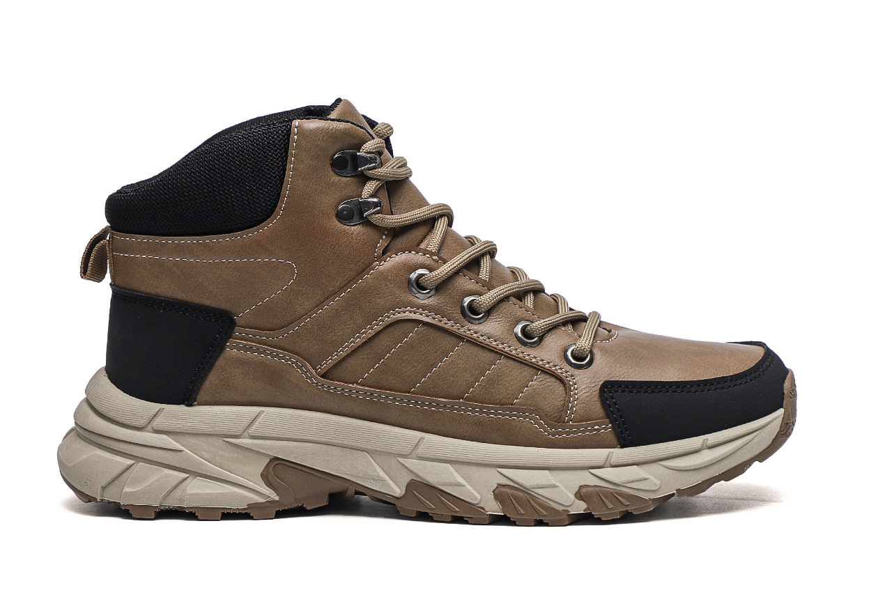 Brown hiking boots for men, summer outdoor hiking shoes Specification drawing