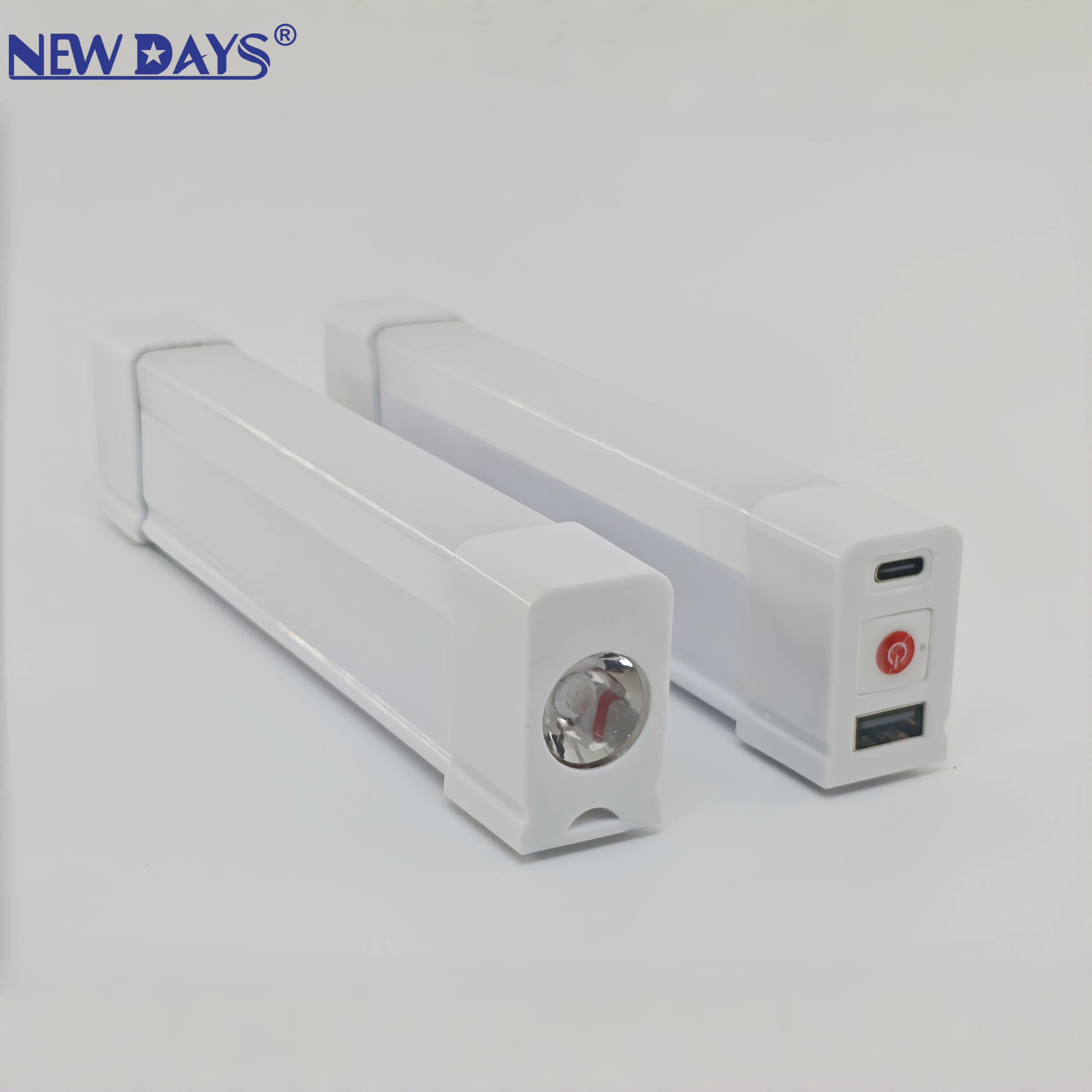 NEWDAYS marca transfronteriza nuevo tubo de led de larga duración, al aire libre portátil highlight light, luz de camping recargable multifuncional con luz de mano LED tube details Picture