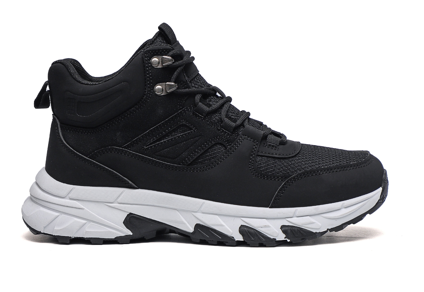Black hiking shoes for both men and women are anti-slip, durable, lightweight and breathable for mountain climbing full figure