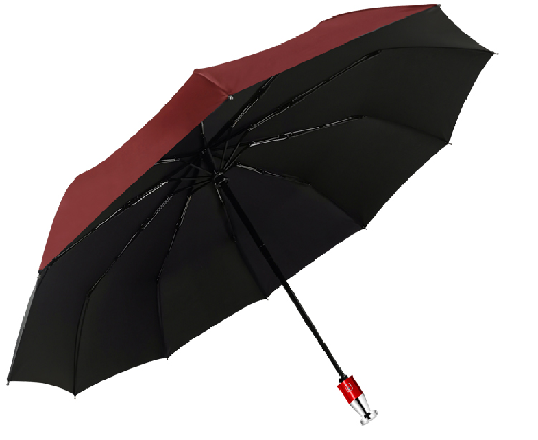 Hengdun fully automatic three-fold black rubber sun umbrella, UV protection, all-weather umbrella, ten-bone reinforced storm-resistant umbrella, available in multiple colors, portable sun umbrella, unisex, supports wholesale and custom logo pic 2