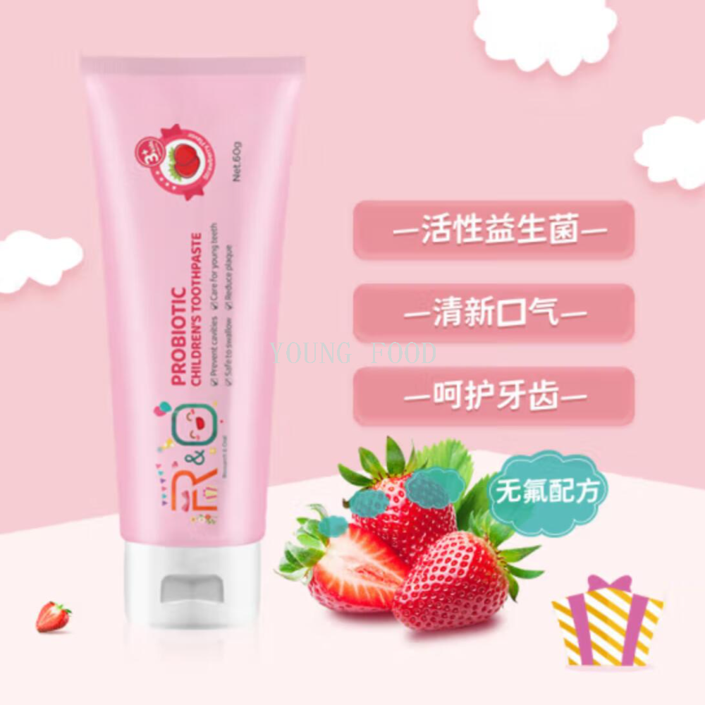 Free shipping! American imported R&O (Probiotics) RO children's toothpaste with orange flavor, 60g, refreshing and gum care a Specification image