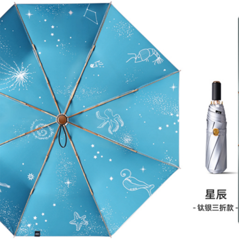 雨伞/便携雨伞/透明雨伞/胶囊伞防晒/公主伞白底实物图