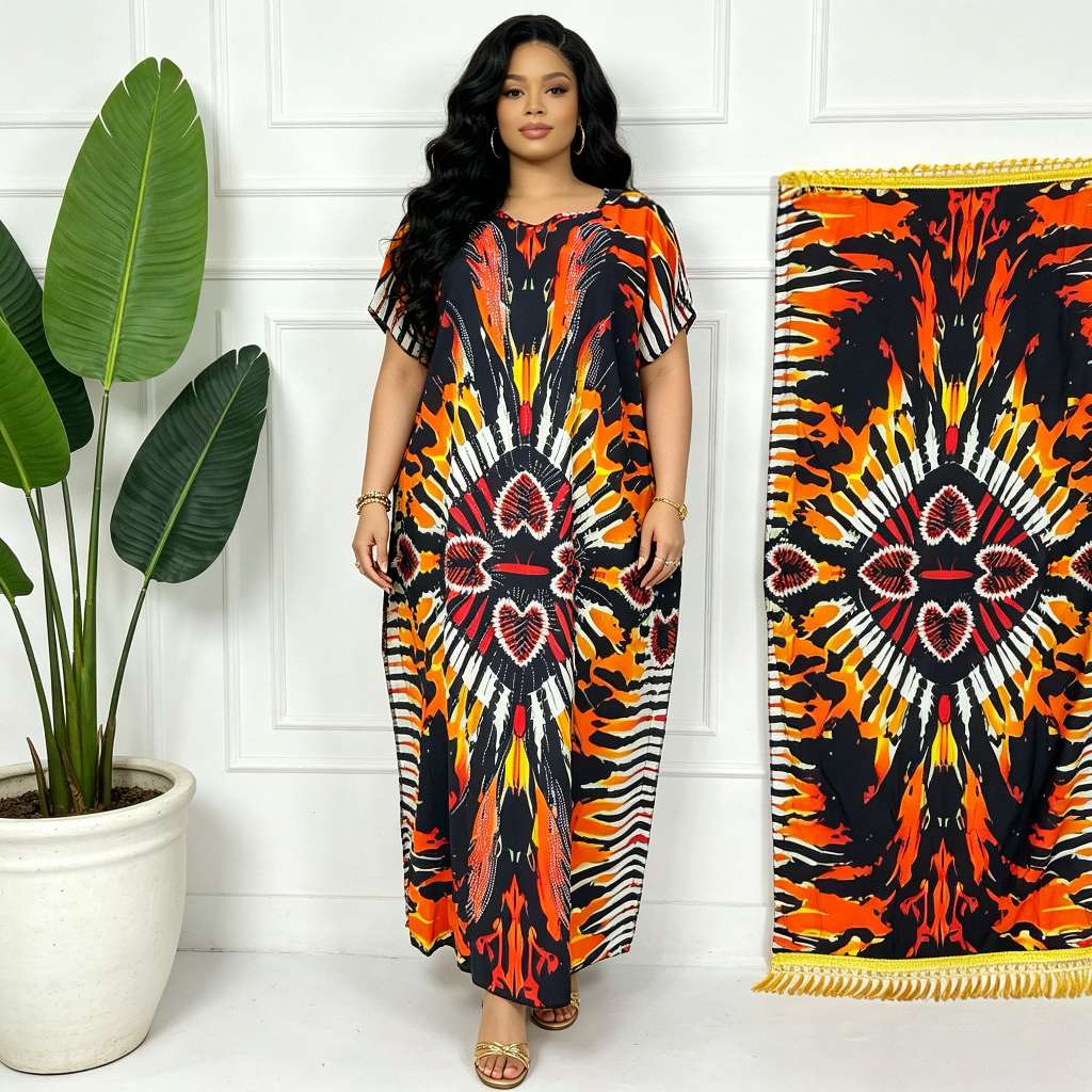 Diamond-encrusted African robe, Muslim women's clothing, Middle Eastern robe, women's hooded pilgrimage scarf, women's ethnic clothing Application Scenario