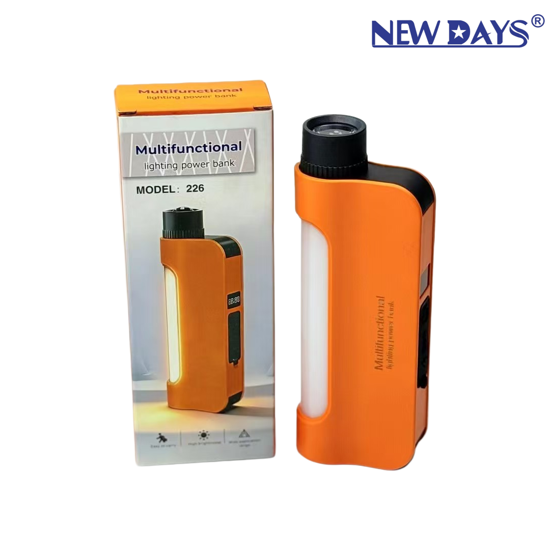 NEWDAYS brand's new cross-border led bulb outdoor charging floodlight camping lamp, energy-saving, high-brightness, long-life emergency lighting hanging lamp with flashlight
