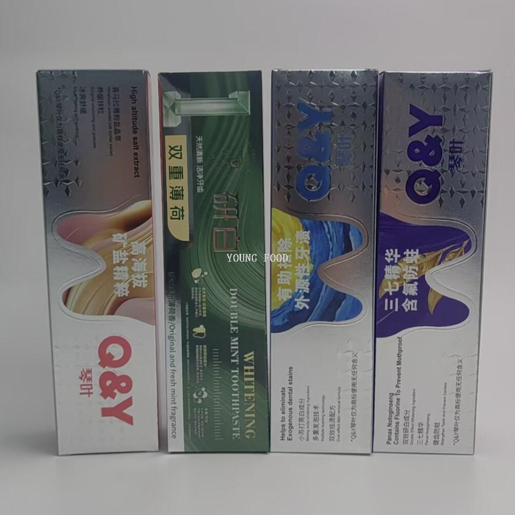 Free shipping: 140g of Double Mint toothpaste ground from Lychee, TESTANERAPALETTE for tooth-strengthening and anti-decay with Notoginseng details Picture