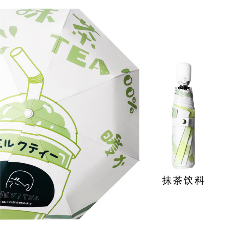 Hengdun fully automatic cartoon folding umbrella, one-click self-opening and closing, black rubber sun protection and UV protection, cute graffiti for students, portable commuting umbrella, weather-resistant umbrella, supports wholesale and custom logo Application Scenario