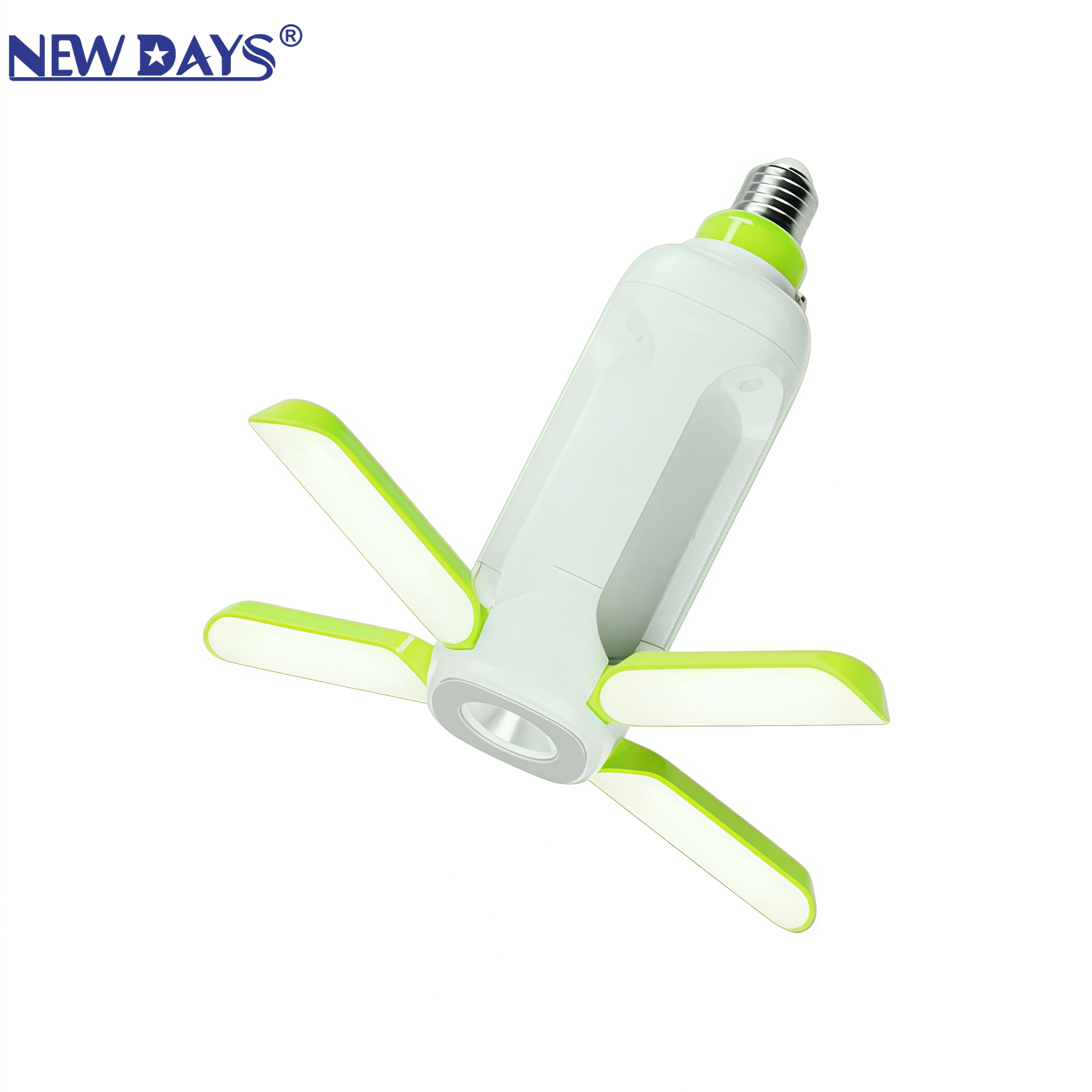 NEWDAYS brand's new cross-border led eye-protecting four-leaf folding lamp, energy-saving and power-saving high-brightness lighting lamp, outdoor charging emergency light with flashlight
