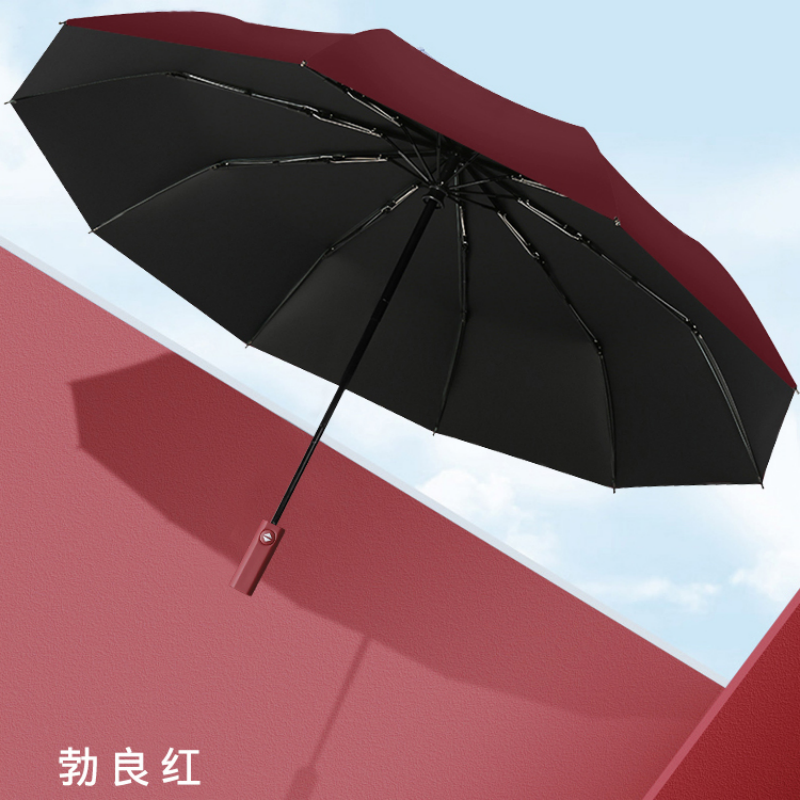 Hengdun Simple Fully automatic folding black rubber sun umbrella, UV protection, all-weather and all-weather umbrella, ten-bone reinforced storm-resistant umbrella, available in multiple colors, portable sun umbrella, unisplendour, supports wholesale and custom logo Application Scenario