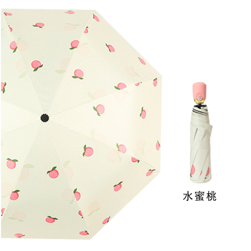 Hengdun fully automatic cartoon folding umbrella, one-click self-opening and closing, black rubber sun protection and UV protection, cute graffiti for students, portable commuting umbrella, weather-resistant umbrella, supports wholesale and custom logo pic 14