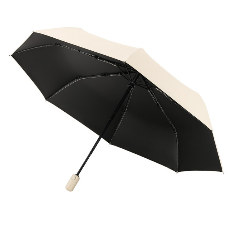 Hengdun fully automatic folding black rubber sun umbrella, UV protection, all-weather, ten-bone reinforced, wind and storm resistant, available in multiple colors, portable sun umbrella, unisex, supports wholesale, custom logo details Picture
