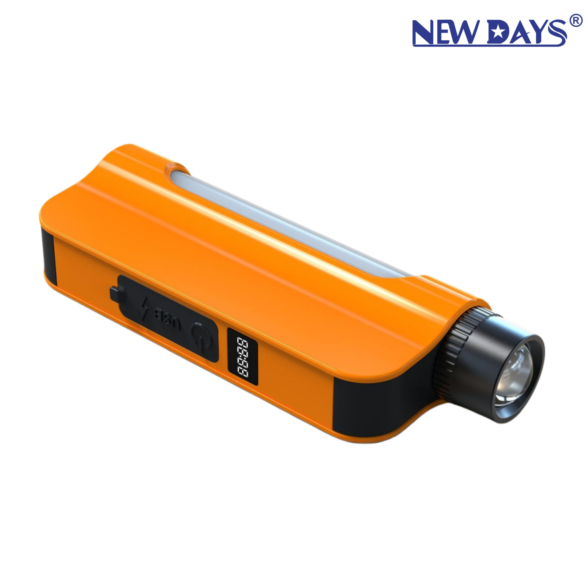 NEWDAYS brand's new cross-border led bulb outdoor charging floodlight camping lamp, energy-saving, high-brightness, long-life emergency lighting hanging lamp with flashlight Item Picture