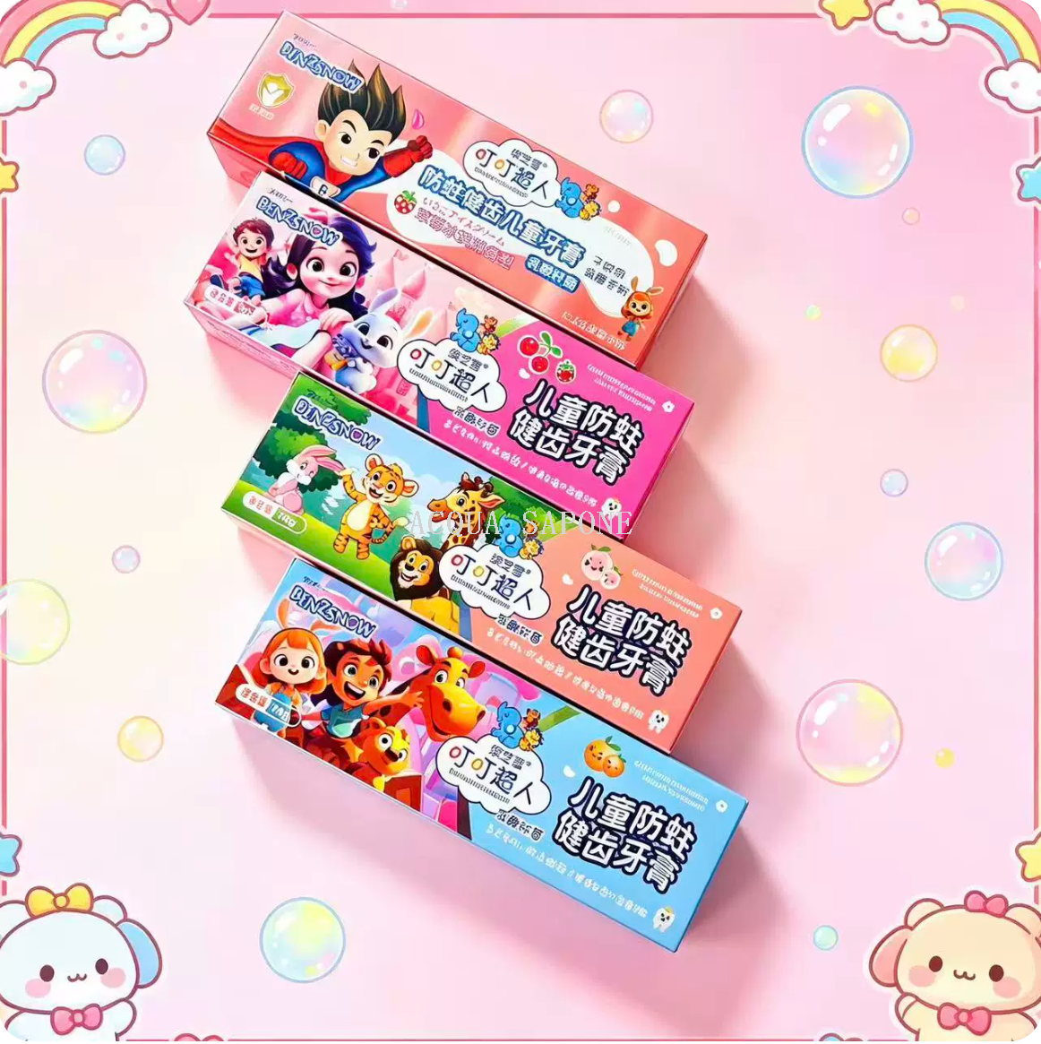 Free shipping! Binzhixue Dingding Superhero Children's Toothpaste Light Powder 70g, babies fall in love with fruit-flavored Oral Cleansing Specification image
