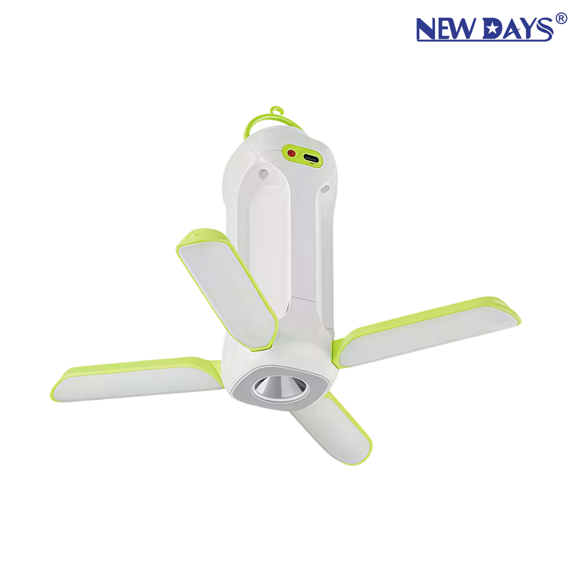 NEWDAYS brand's new cross-border led eye-protecting folding leaf lamp, energy-saving and power-saving high-brightness lighting lamp, outdoor charging emergency light with flashlight