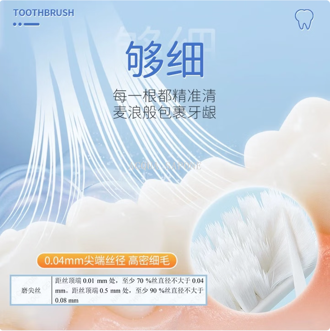 Free shipping! byito Ultra-Fine Toothbrush Wide Head Adult soft Bristle Toothbrush 1, ultra-fine cleaning wide head suitable for both men and women Specification image